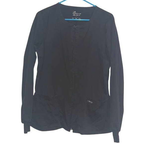 Workwear Core Stretch Womens Black Zip-Up Jacket Size S - Picture 1 of 7